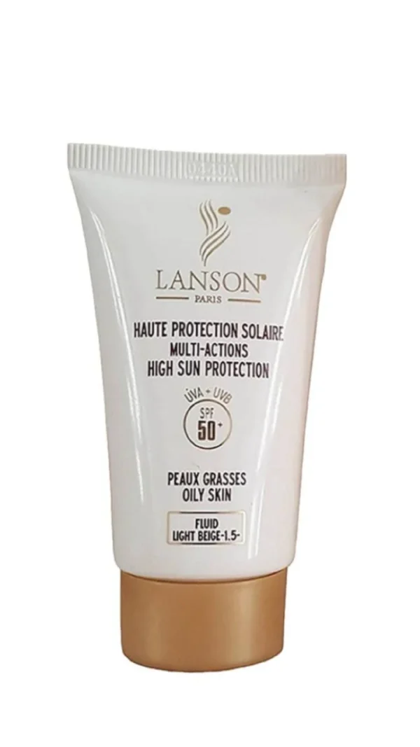کرم ضدآفتاب رنگی لانسون SPF50 مناسب پوست چرب | بژ روشن 1.5 - 40ml