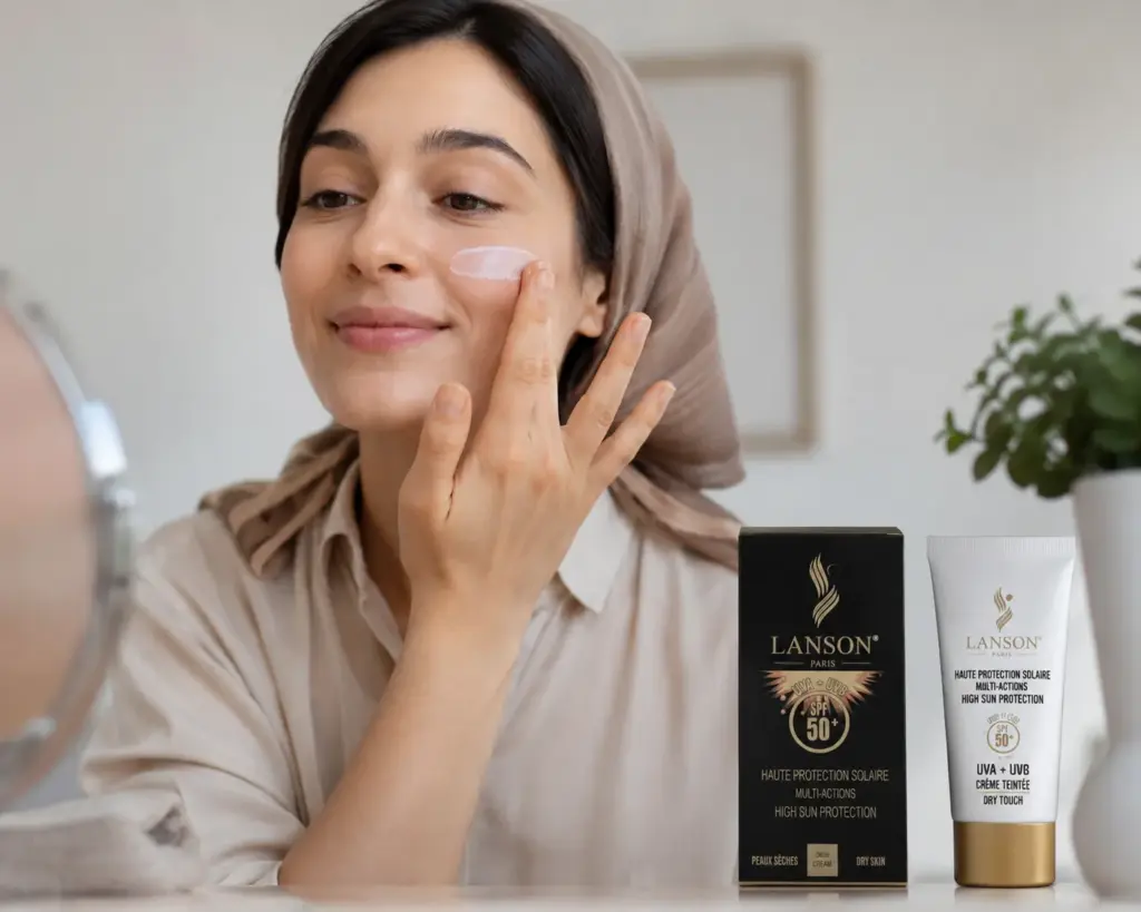 کرم ضدآفتاب بی رنگ لانسون SPF50 مدل مولتی اکشن شماره 0