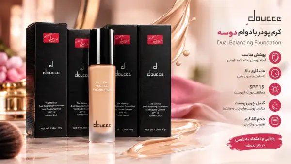 کرم پودر بادوام دوسه مدل Dual Balancing SPF 15 حجم 40 گرم
